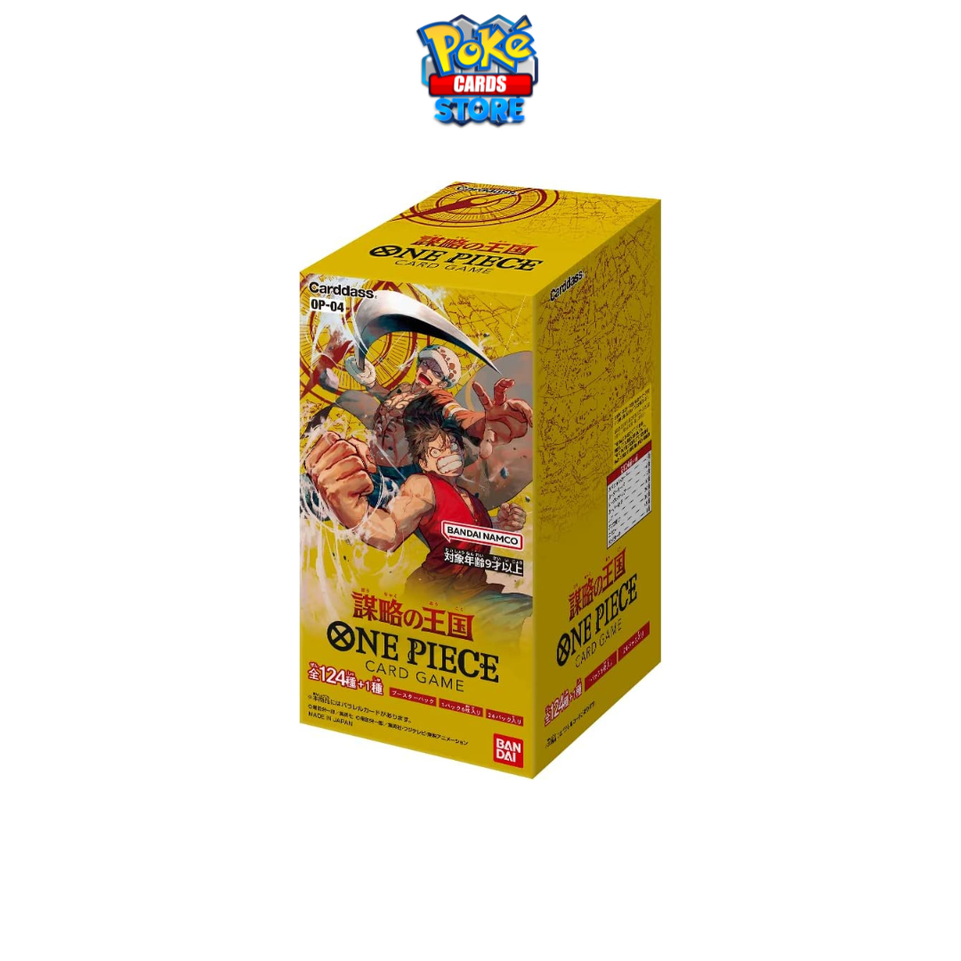 One Piece Card Game Booster Box Kingdom of Conspiracy - OP-04 - JAP Pokecardsstore One Piece Card Game Booster Box Kingdom of Conspiracy - OP-04 - JAP Pokecardsstore