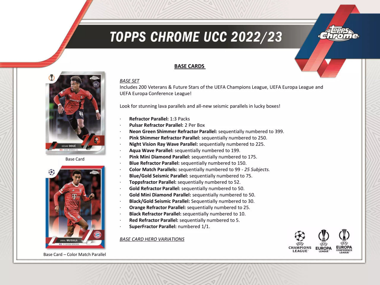 2022-23 Topps UCC UEFA Club Competition Chrome Hobby Box 2