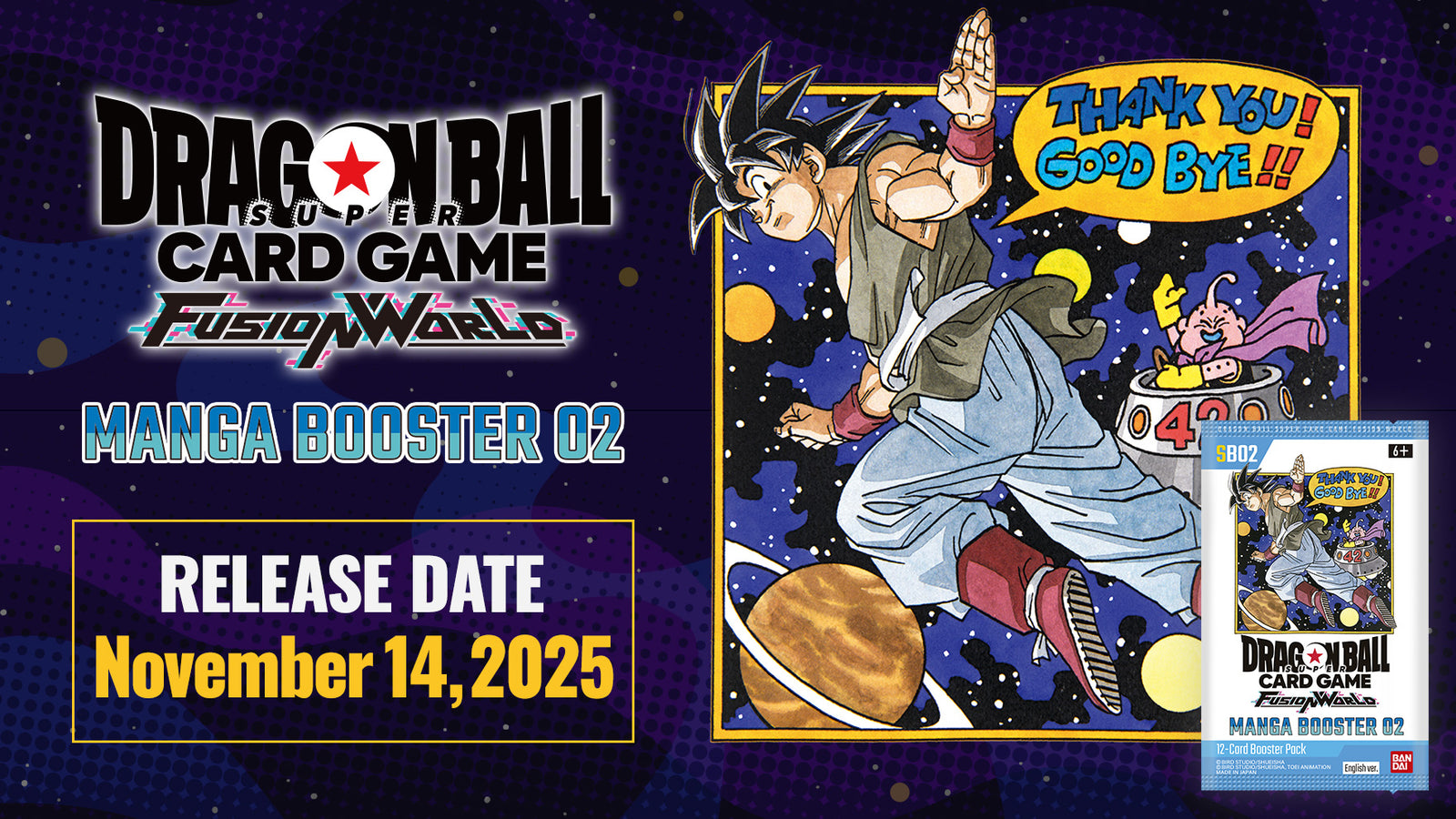 Dragon Ball Super Fusion World SB02 Manga Booster Box ENG