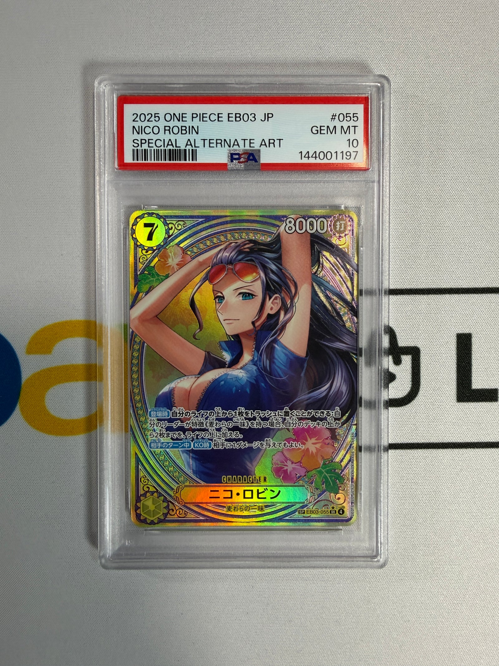 One Piece PSA 10 Nico Robin #EB03-055 Alternate Art 2024 Japanese