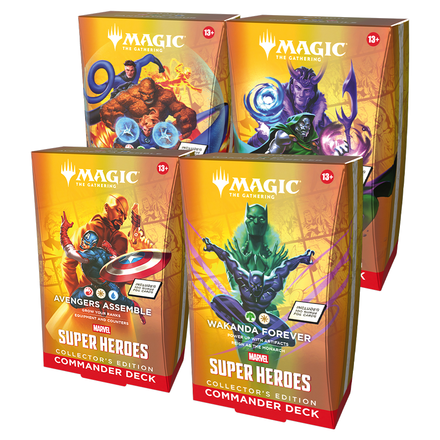 Magic Marvel Super Heroes Commander Deck Set Collectors Edition ENG