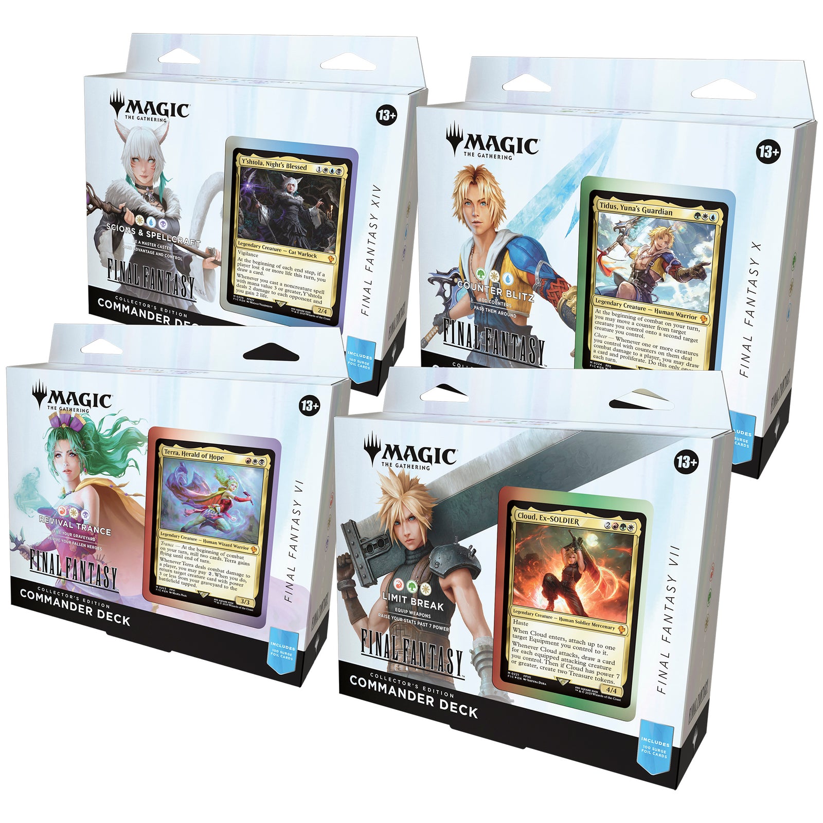 Magic Final Fantasy Collector's Commander Display 4 Deck ENG