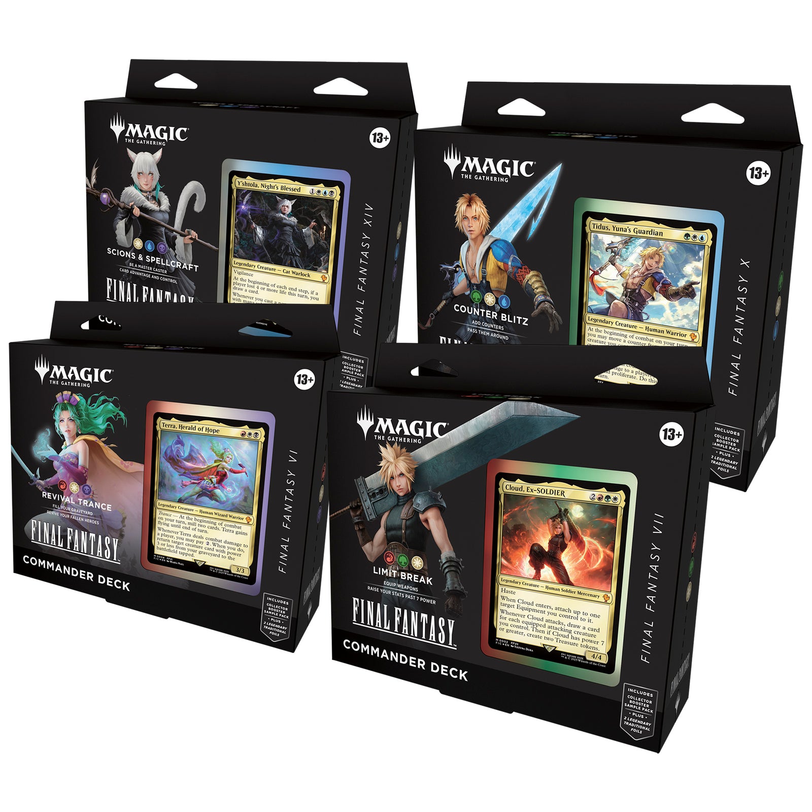 Magic Final Fantasy Commander Display 4 Deck ENG