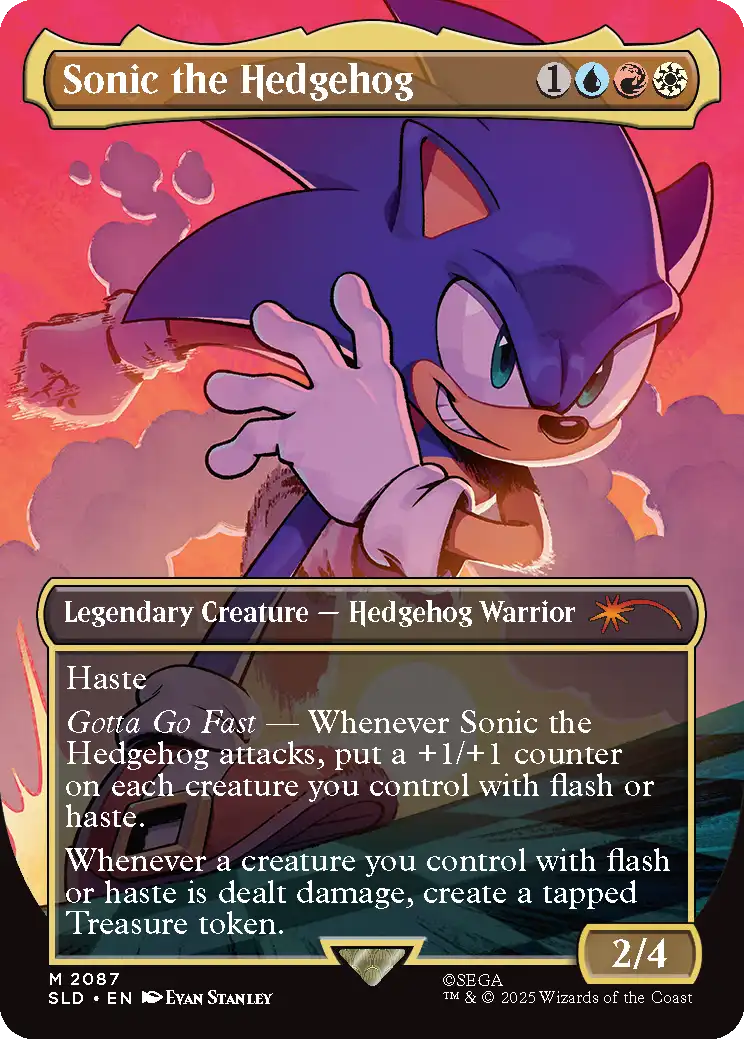 Magic Secret Lair x Sonic SuperDrop Friends & Foes No Foil
