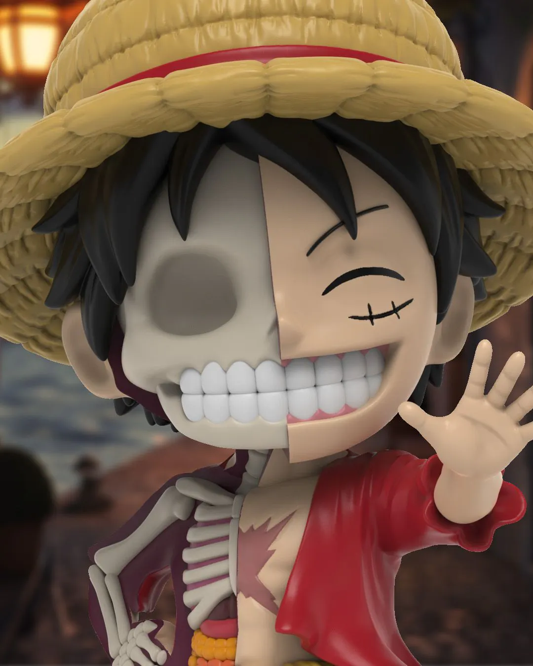 Mighty Jaxx One Piece XXRAY Wanted Series Luffy