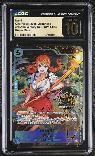 One Piece CGC 10 Nami OP11-054 3RD Anniversary Set 2025 Japanese