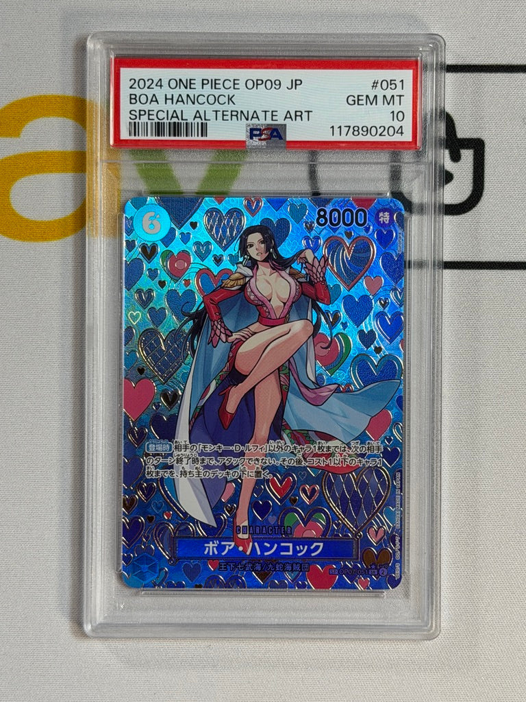 One Piece PSA 10 Boa Hancock #OP07 051 Special Alternative Art 2024 JAP