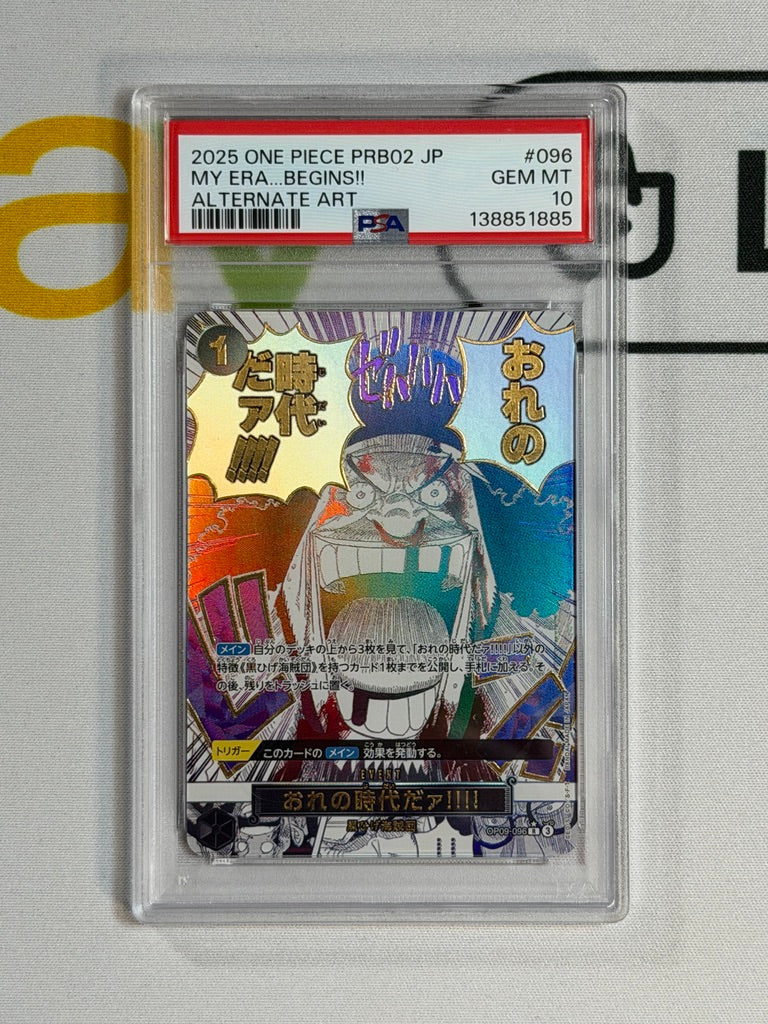 One Piece PSA 10 My Era...Begins!! #OP09-096 Alternative Art 2025 JAP
