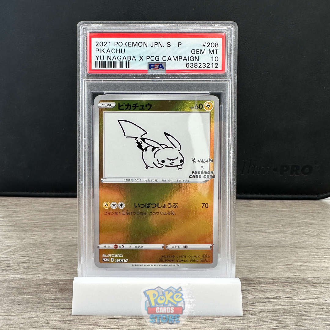 PSA 10 Pikachu #208/S-P Yu Nagaba Promo 2021 Japanese