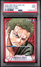 PSA 9 One Piece Roronoa Zoro OP01 #001 Alternate Art English