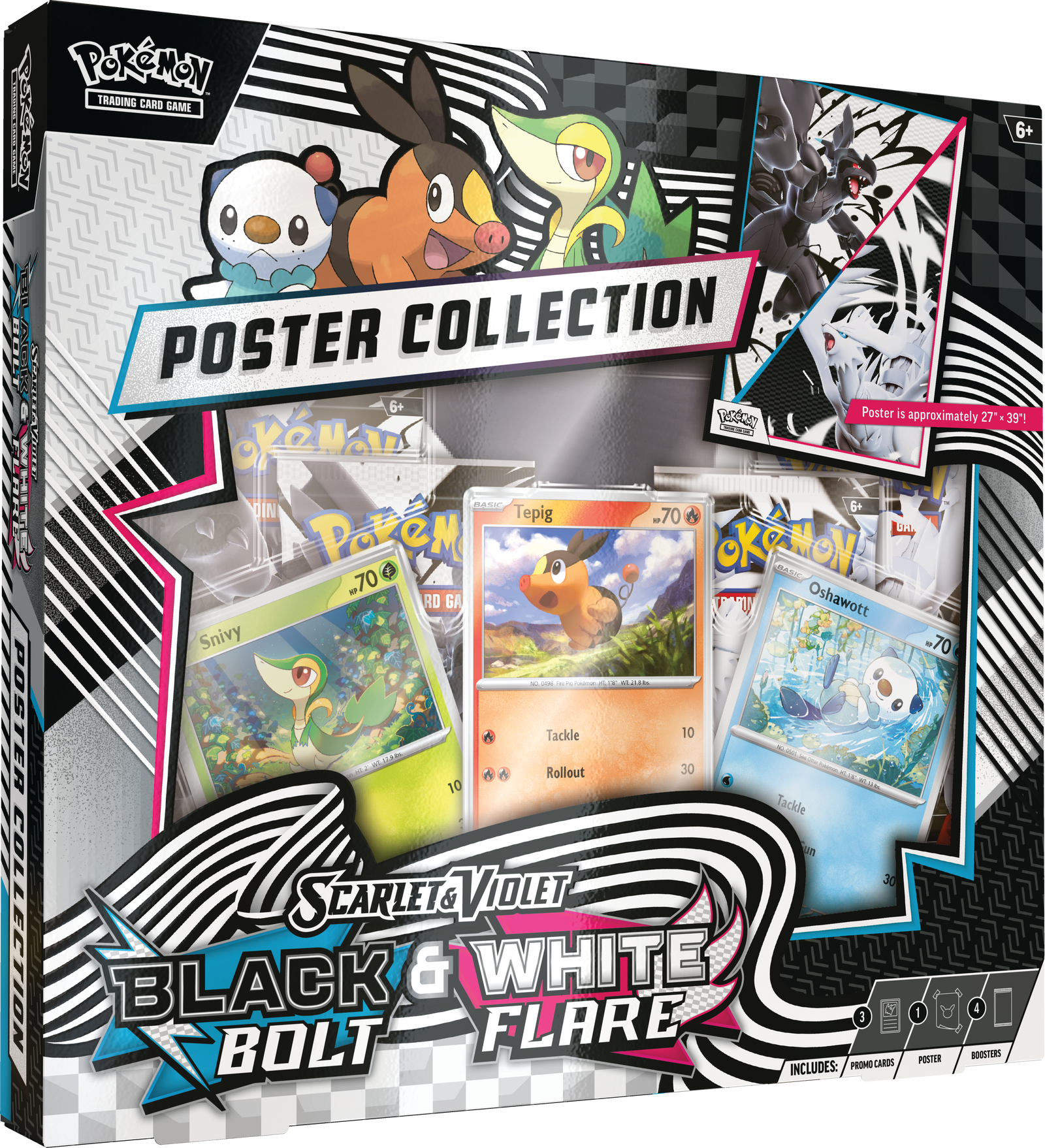 Pokemon Black Bolt & White Flare Poster Collection ENG