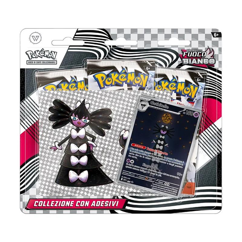 Pokemon Collezione con adesivi Fuoco Bianco ITA