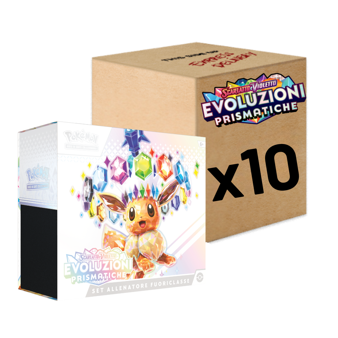 Pokemon Evoluzioni Prismatiche Set Allenatore Fuoriclasse Case da 10 ITA
