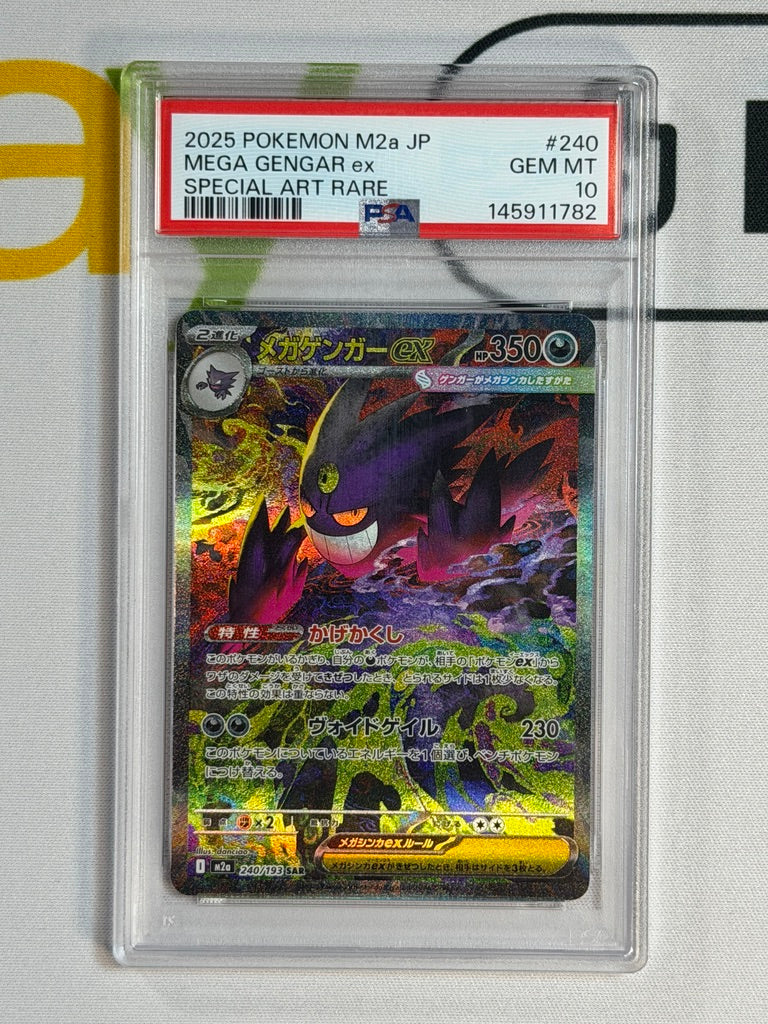 Pokemon PSA 10 Mega Gengar ex #240 m2A Special Art Rare 2025 JAP