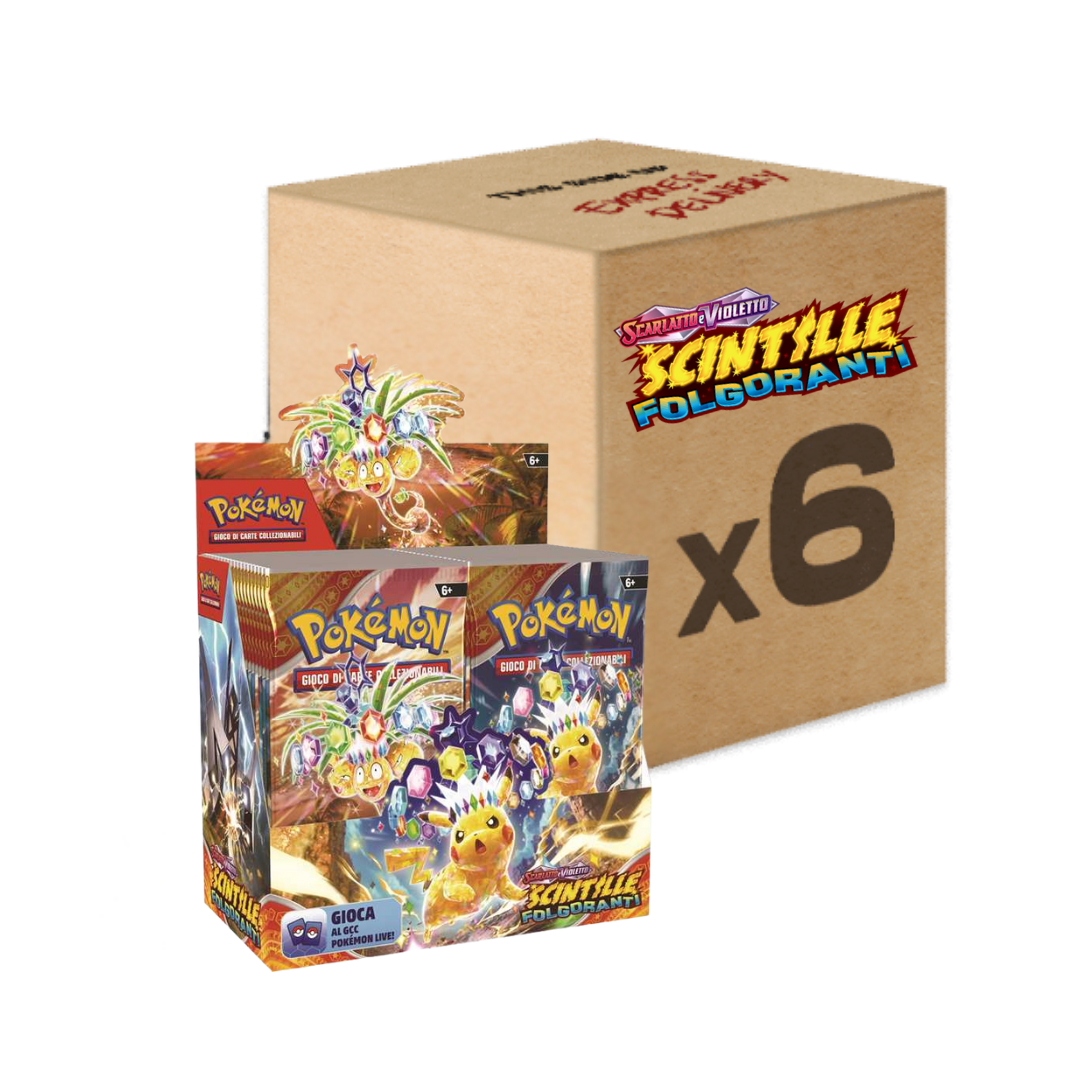 Pokemon Scintille Folgoranti Display 36 Bustine ITA - CASE 6 BOX