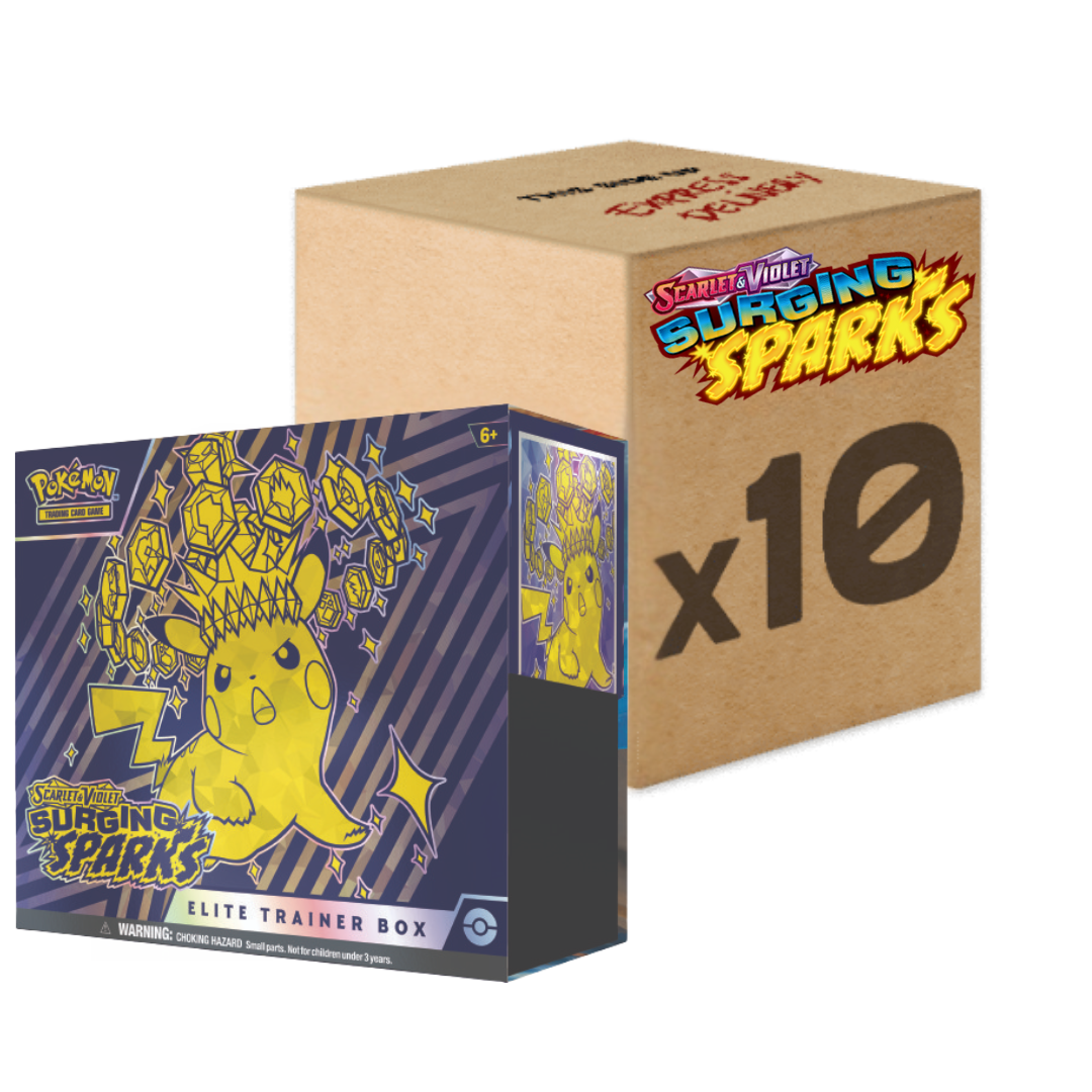 Pokemon Surging Sparks Elite Trainer Box ENG - CASE 10 ETB