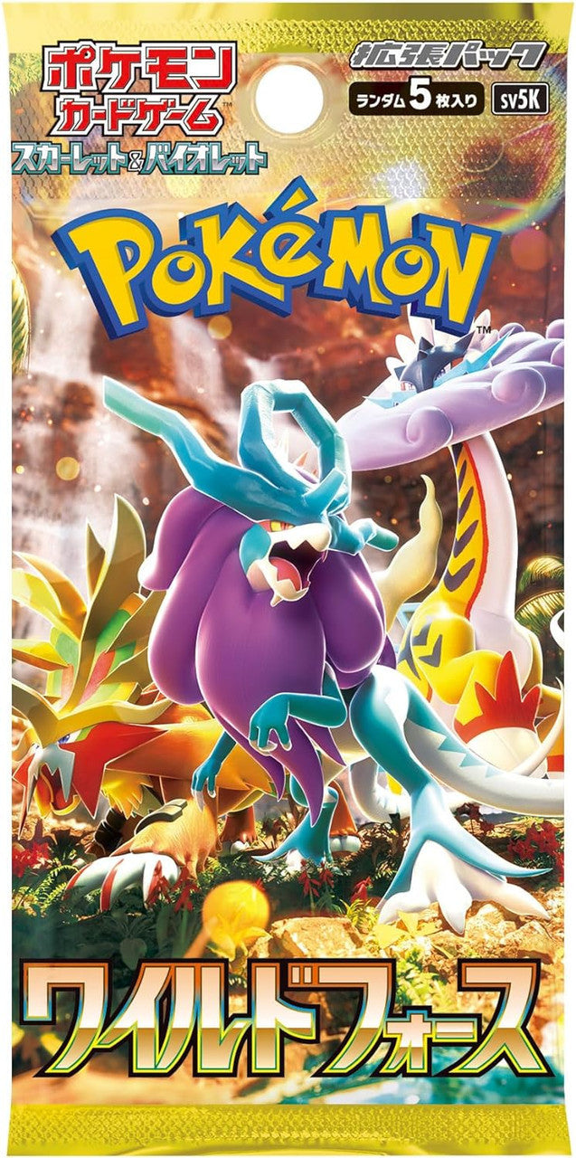 Pokemon Card Game Wild Force Booster Pack - Sv5K - Japanese