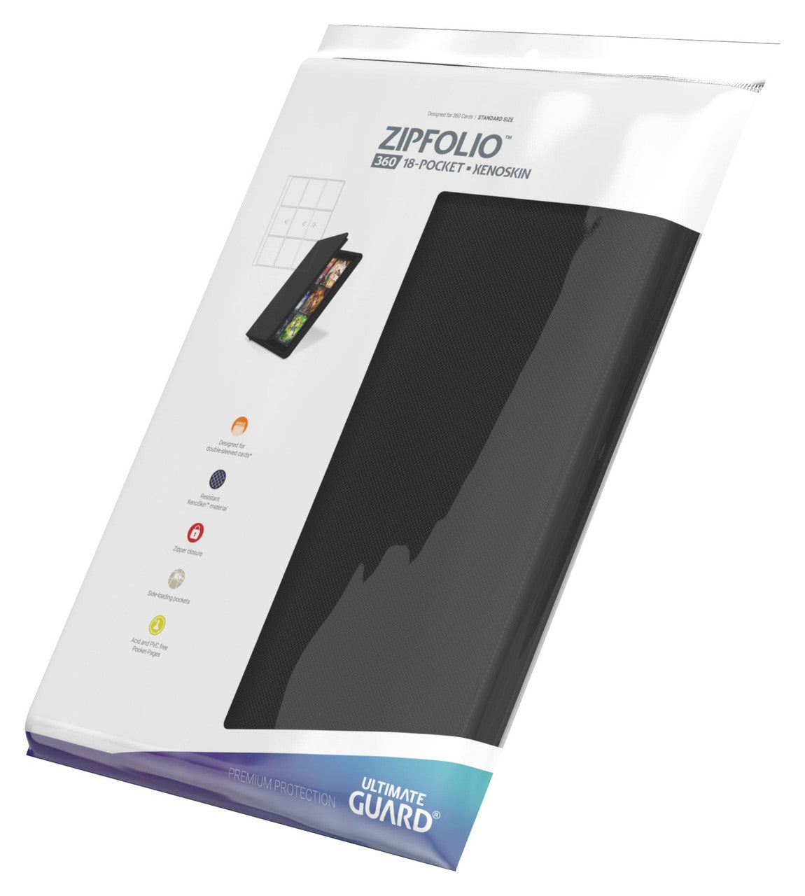 Ultimate Guard - Zipfolio 360 18-Pocket XenoSkin Black
