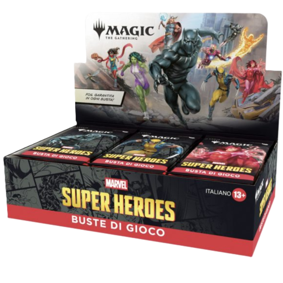 Magic Marvel Super Heroes Play Booster Box ITA