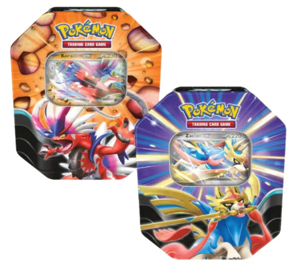 Pokemon Tin Leggende Sovrane Zacian Ex Koraidon Ex ITA